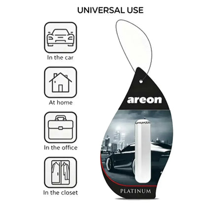 5/10/20pcs Golden Premium Gel Car Perfume - Hanging Luxury Car Decor, Lasting Elegant Fragrance
