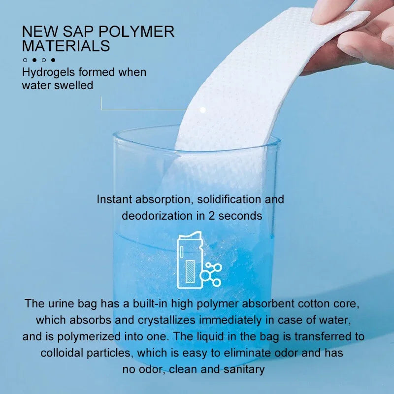 700ml 12pcs Outdoor Travel Emergency Portable Car Urinal Vomit Bags Mini Mobile Toilets Handy Unisex Disposable Toilet Bag