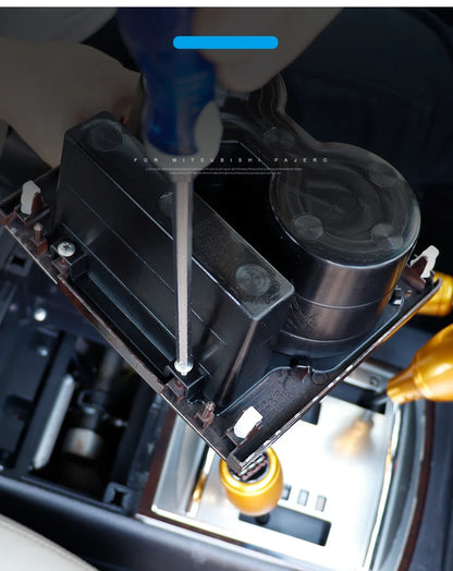 V97 V93 V87 For Mitsubishi Pajero Central Control Cup Holder Shogun Drinks Holders Deepened Montero Interior Accessories