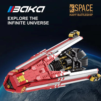 2107PCS Space Navy Battleship Building Blocks Spaceship Model Bricks Desktop Decoration Diy Toy For Kids Holiday Gifts Boys