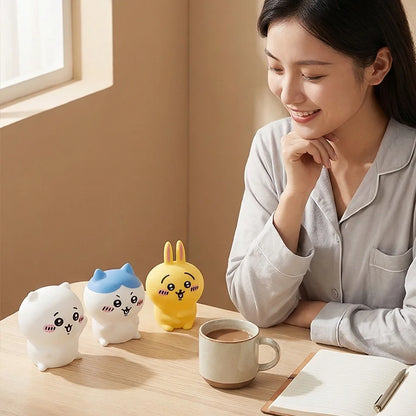 2026 Chiikawa Anime LED Night Light Hachiware Usagi Rabbit Lamp Bedroom Desktop Decor Birthday Gift for anyone Best Gift Toy