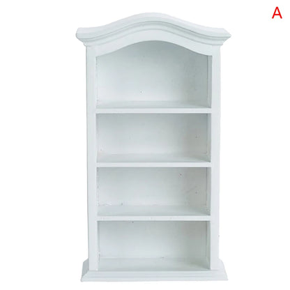 1:12 Dollhouse Miniature Bookcase Showcase Storage Cabinet Locker Display Cabinet Home Furniture Model Toy DollHouse Accessory