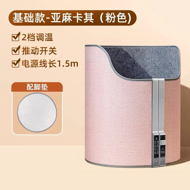 220V Electric Foot Warmer Under Desk Heating Pad for Office Winter Warmth Leg Heating Blanket CDB