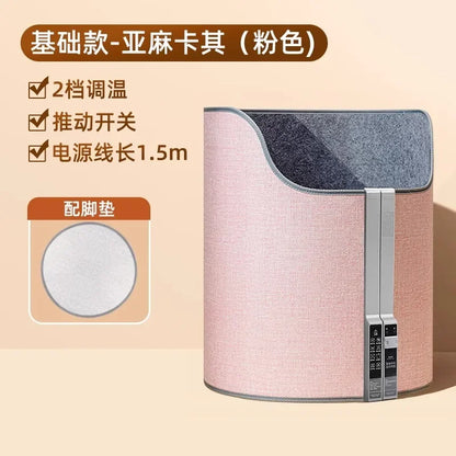220V Electric Foot Warmer Under Desk Heating Pad for Office Winter Warmth Leg Heating Blanket CDB