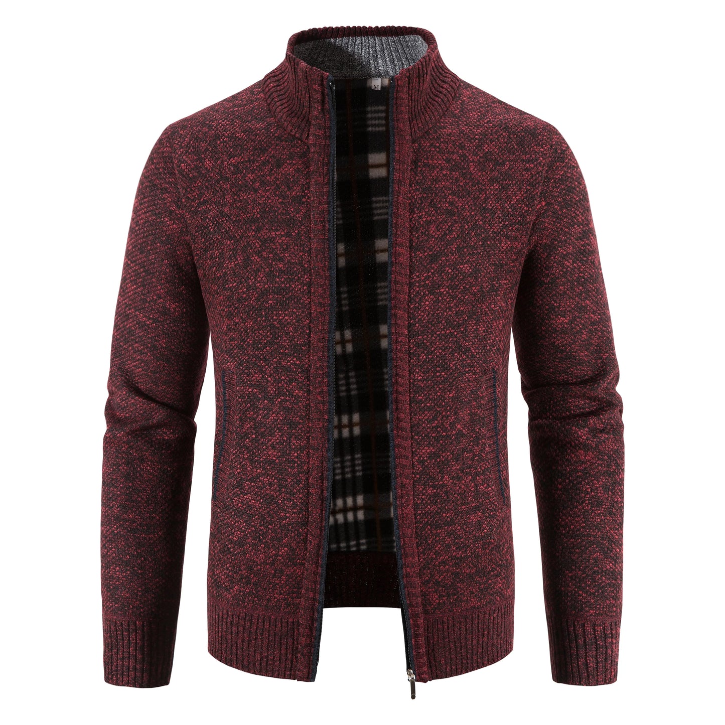 Men Sweater Jacket Winter Autumn Cold Coat Fleece Zipper Cardigan Soft Jumpers Turtleneck Warm Y2K High Quality Outerwear