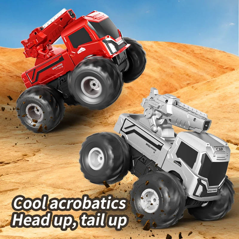 JJRC Q226 2.4G Amphibious 4WD All Terrain RC Car Waterproof LED Light Water Cannon Multiplayer Battle Kids Outdoor Electric Toy