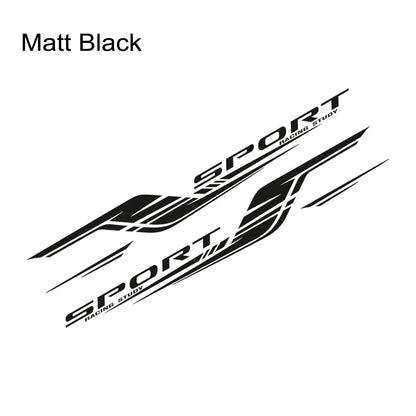 2PCS Long Stripes Car Decal Left and Right Side Personalized Waterproof Vinyl Tuning Stickers For Auto Body Decor Accessories