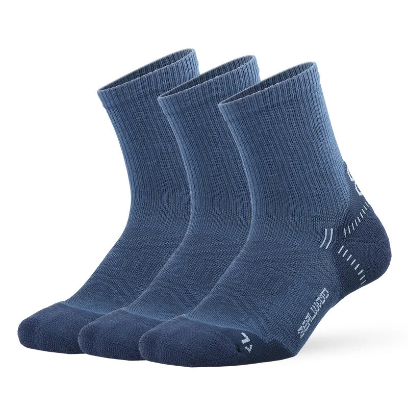 ZEALWOOD Running Cotton Socks Men's Women's Breathable Cushion No Show/Ankle/Crew Antibacterial Moisture Wicking Socks 3 Pairs
