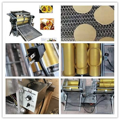 Commercial Small Arabic Bread Baking Roti Cutter Maker Automatic Tortilla Machine With Motor 40 Pcs/Min Capacity