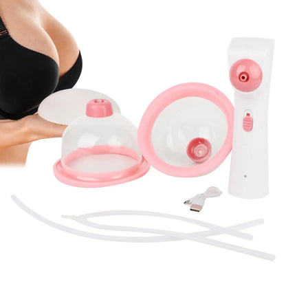 Electric Breast Machine Rechargeable Sagging Chest Massage Pump Electric Cupping Device Firming Chest for Women Family Lover