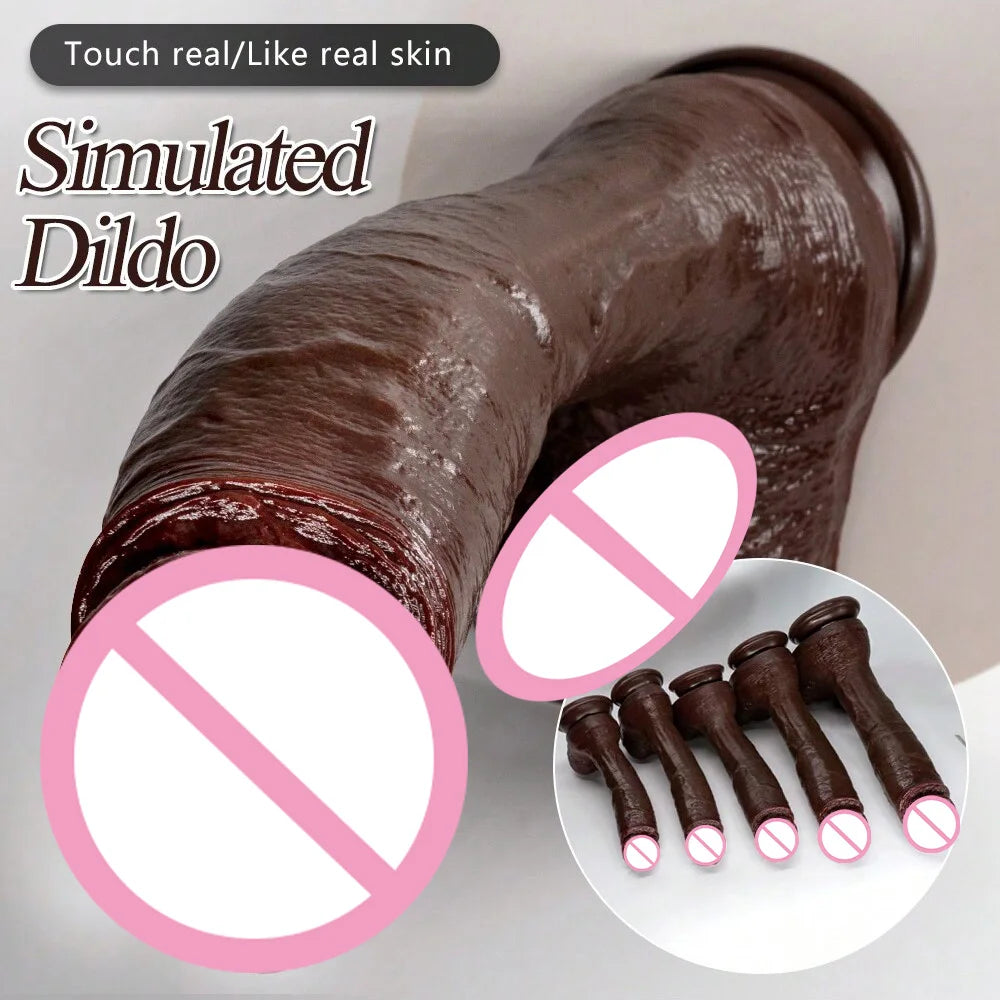 Realistic Dildo with Suction Cup Huge Dildos Adult Sex Toys for Woman Men Fake Dick Big Penis Anal Butt Plug Erotic Sex Shop 18+