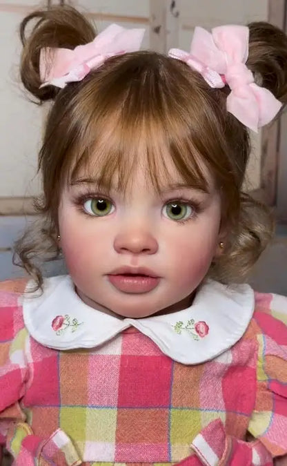 65cm Reborn Pippa Doll Kit Toddler Baby Already Painted DIY Doll Parts Handmade High Quality Unassembled Kits with Cloth Body