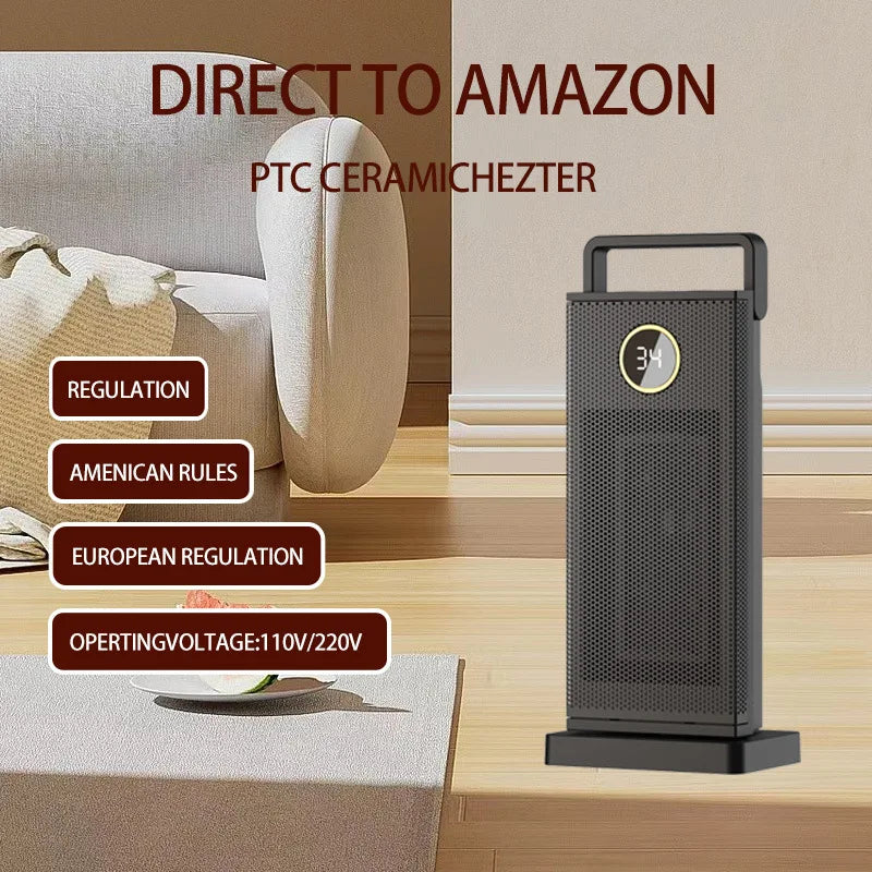 Portable Heater Household Ceramic PTC Heater Small Air Conditioner Foot and Hand Warmer Electric Heater