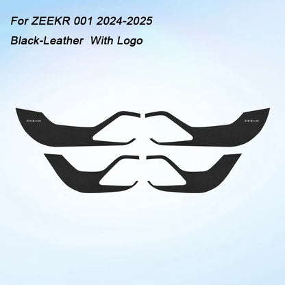 For Zeekr 001 2024 2025，Leather Car Door Anti-kick Pad Front Rear Door Protective Pad Threshold Bar Car Modification Accessories