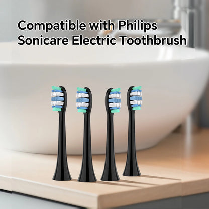 4/8/12/20Pcs Replacement Brush Heads Compatible with Philips Sonicare Electric Toothbrush, Toothbrush Head Refills for 4100 7300