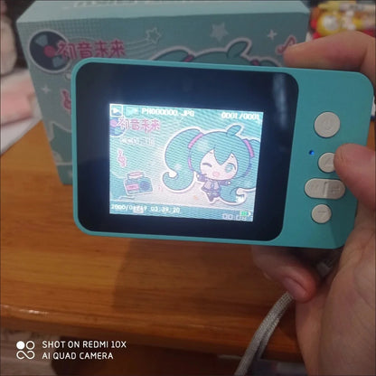 Original Hatsune Miku Ccd 600mah Digital Camera Cartoon Anime Figure Miku Peripheral Children Birthday Toy Gifts Pre-Sale