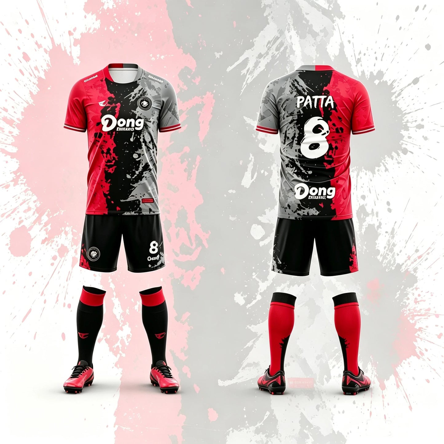 Sublimation Customize Own Design Printing Club Team Training Football Jersey Kits Quick Dry Breathable Soccer Uniforms Wear Set