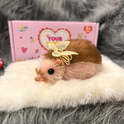 5 Inch Silicone Soft Cute Mini Realistic Animals with Accessories Lifelike Reborn Newborn Pig Doll Decompression Toy Gift
