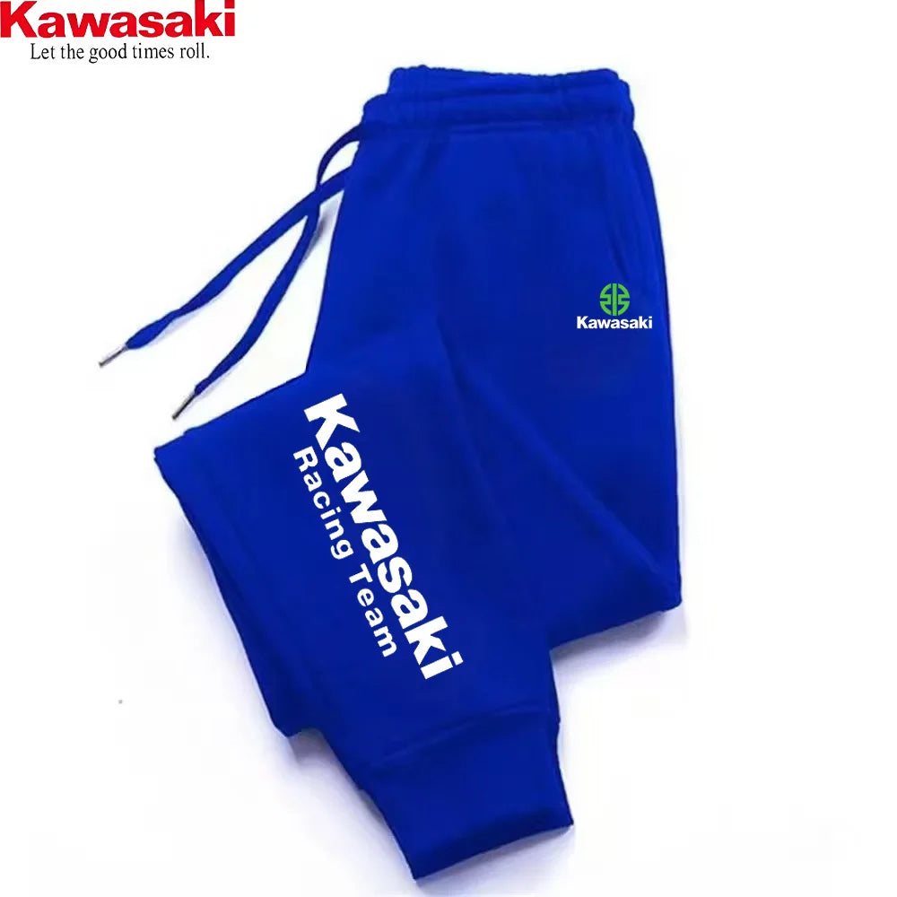 Kawasaki Multi Color Sports and Leisure Fashion Pants Material: Winter Cotton Sports Pants, Sanitary Pants, and Fitness Pants