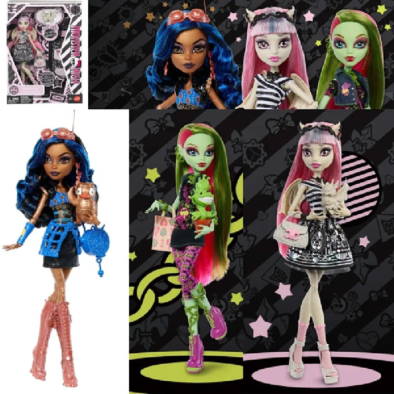 Monster High Draculaura Zombie Handmade Doll Toy Collection Doll Venus Dress up Doll  Venus McFLytrap Robecca Steam