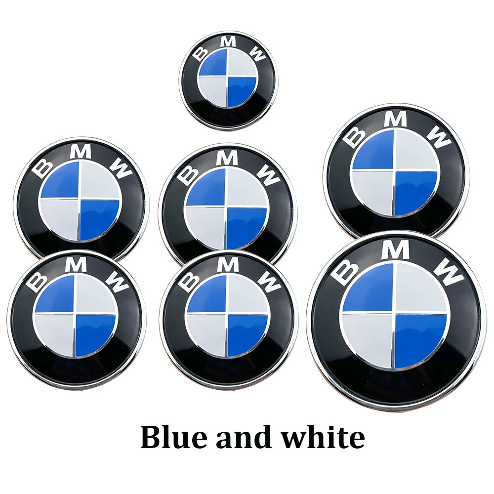 7Pcs Car Hood Front Rear Trunk Emblem For BMW original Logo E36 E46 E53 E39 E90 E60 E93 E87 E34 G20 X3 X5 F30 F20 X6 accessories