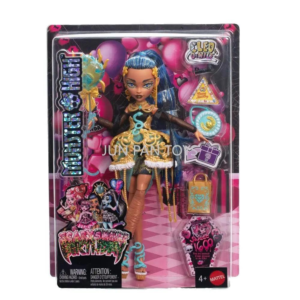 Original Monster High Fest Scary Sweet Birthday Prom Party Secrets Garden Wednesday Addams Collectible Fashion Doll Kid Gift Toy