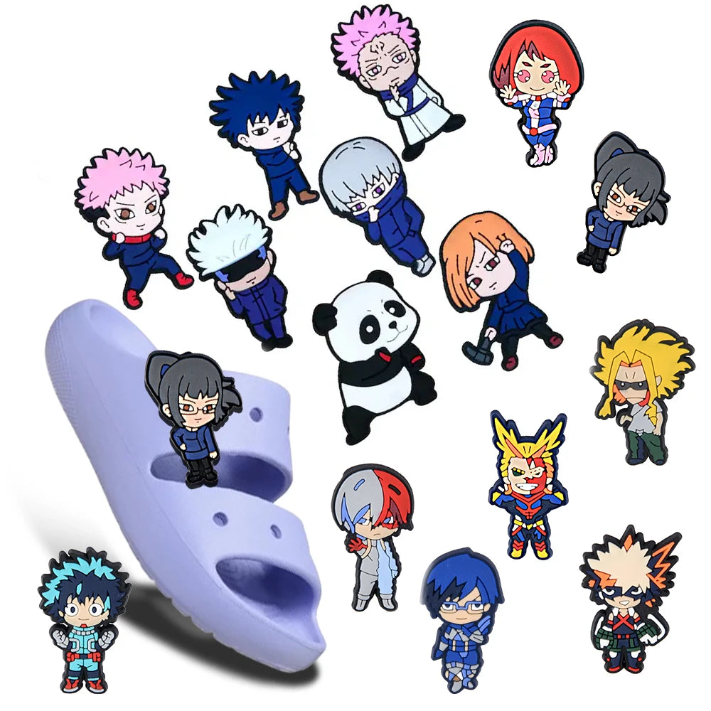 Cartoon Characters Hot Selling Anime Shoe Charms Accessories Decorations PVC Classic Clog Buckle for Kids Party Christmas Gifts