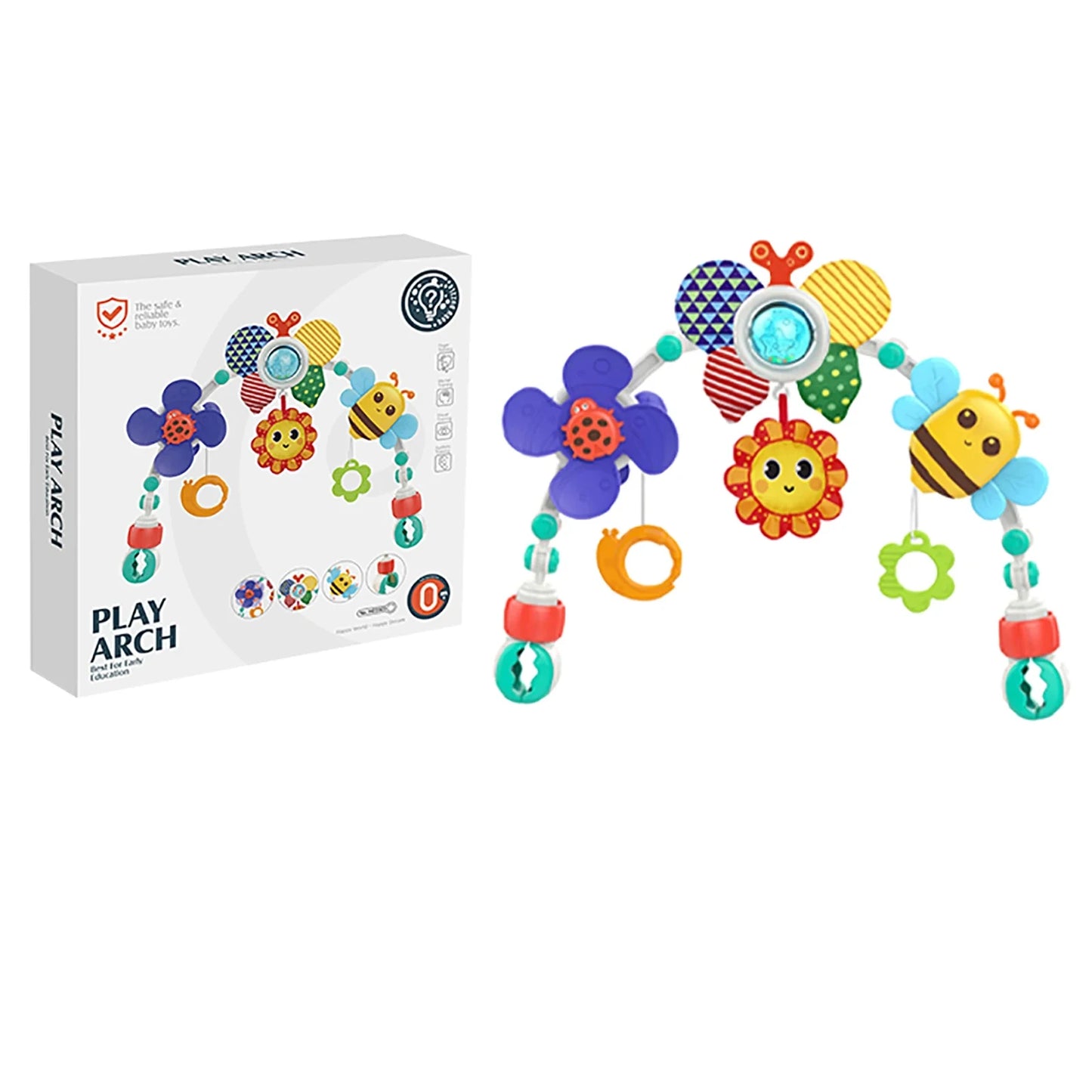 Baby Stroller Arch Toys Pram Activity Arch Toys Development Arch Baby Car Seat Toys Bouncer Toy Sensory  Fine Motor Skills Toys