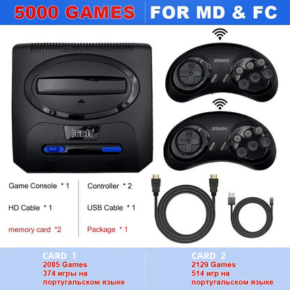 16BIT Segas-MD Video Game Console For Sega Mega Drive Genesis FC Dendy Console Support HDMI Output Retro Game Machine