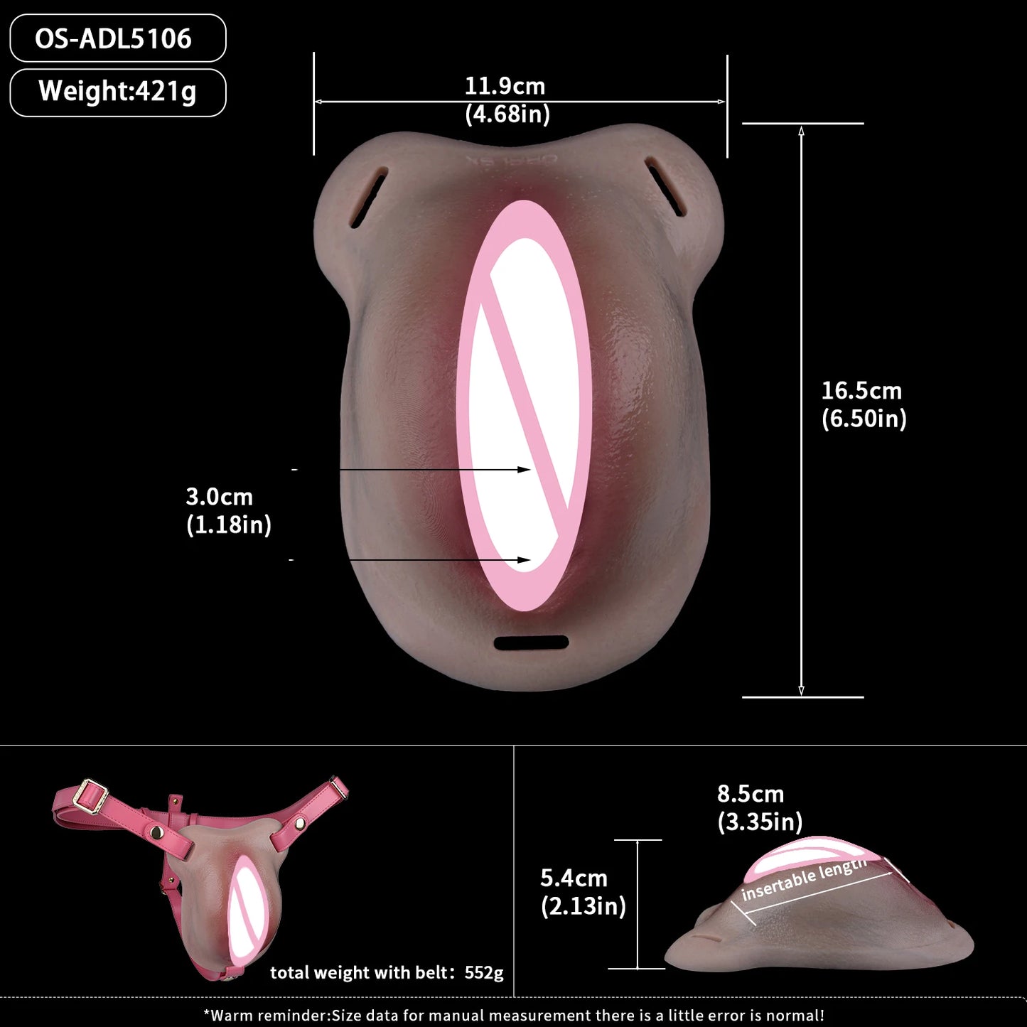 ANOSX Multi-functional Vagina Pad Silicone Chastity Cage Imitation Clitoral Pants Penis Sleeve With Urethra Hole Sex Toy For Men