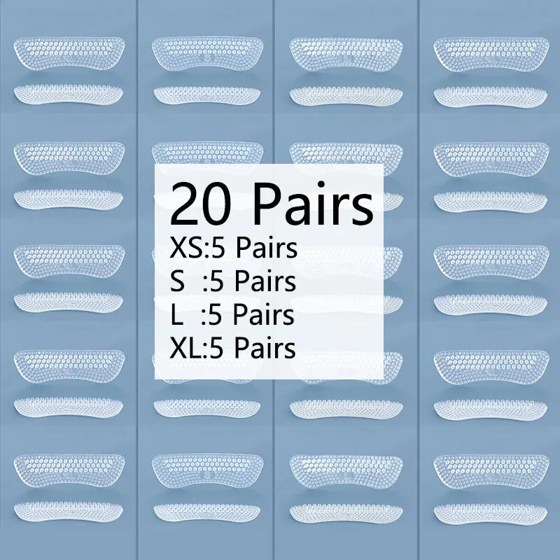 Upgrade Silicone Heel Stickers Heels Grips for Women Men Anti Slip Heel Cushions Non-Slip Inserts Pads Foot Heel Care Protector