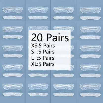 Upgrade Silicone Heel Stickers Heels Grips for Women Men Anti Slip Heel Cushions Non-Slip Inserts Pads Foot Heel Care Protector