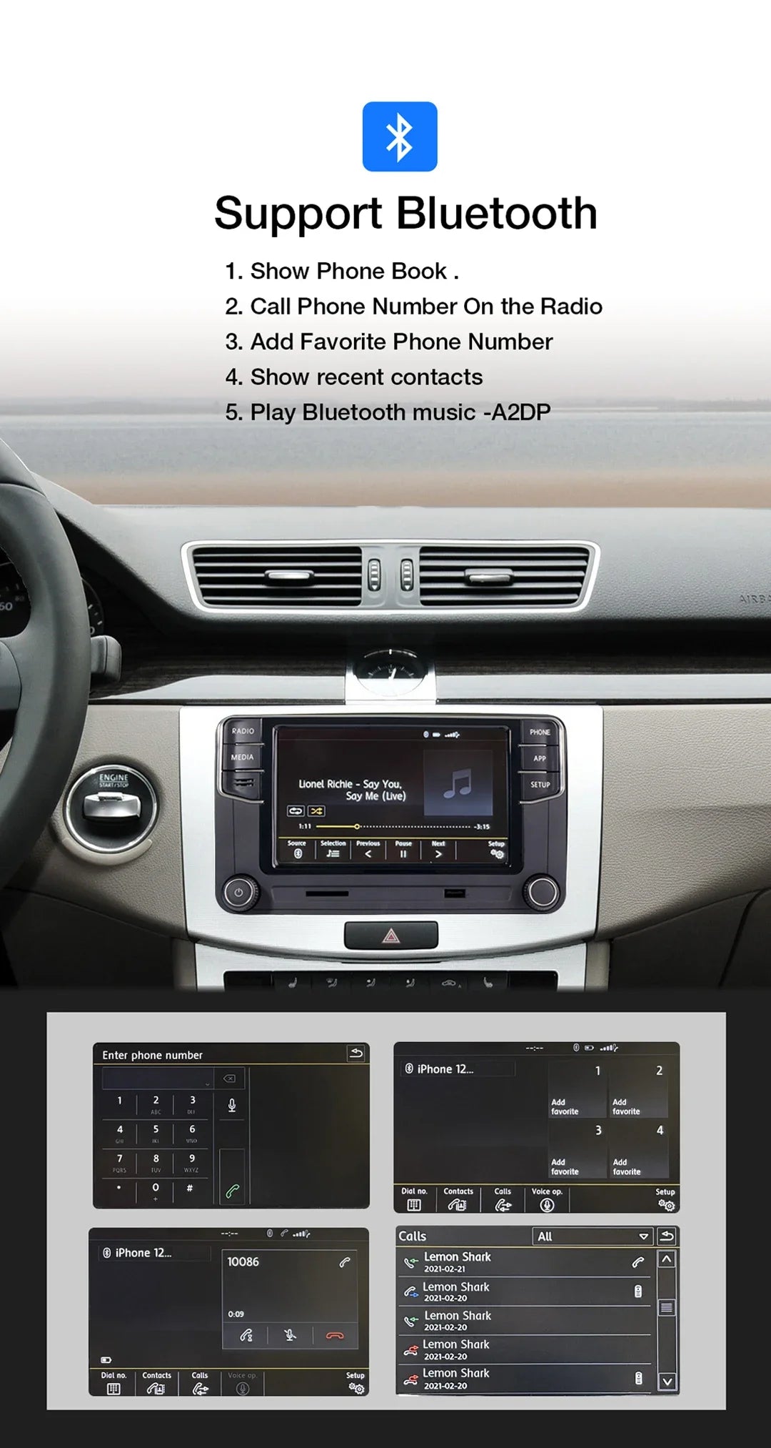 Desay RCD360 Carplay Car Radio 17G035280 MirrorLink MIB Auto radio for VW PQ Polo Golf Passat B6 B7 Jetta MK5 MK6 Eos Bettle