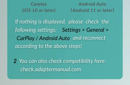 Ottocast Play2video Pro AI Box Wireless Carplay Android Auto Adapter Netflix Dongle Video Playback 1080p Screen Mirror for Cars