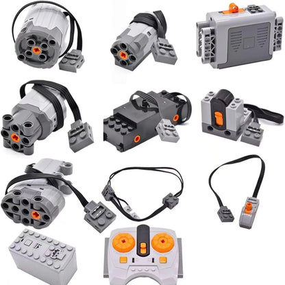 MOC parti tecniche funzioni di alimentazione motore multi strumento servomotore treno PF 8293 8883 modello compatibile blocchi d