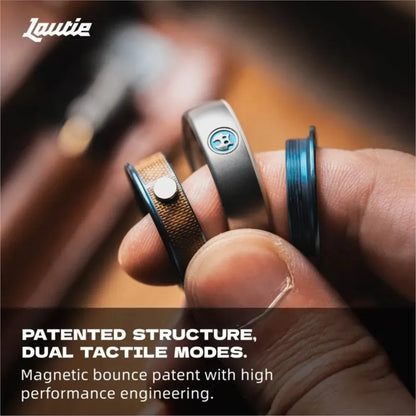 LAUTIE Mechanic-I Slim Fidget Ring 18.5mm/20mm PEEK Track Spy Wars Series Traditional Ring Office Desk Accessories