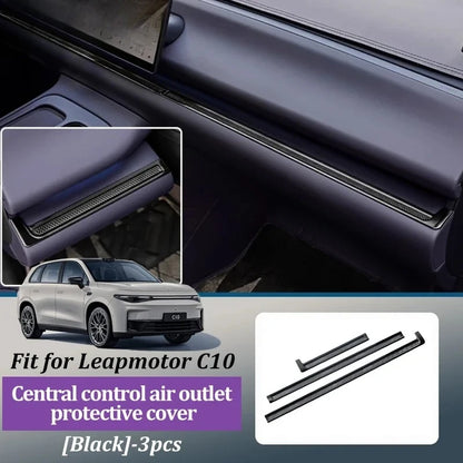 For Leapmotor C10 Car Front Center Console Grille Dust Cover Air Conditioning Vent Protective Durable Car Interior Accessories