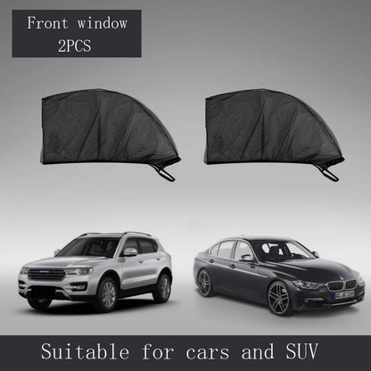 Car Sunshade Curtains Universal Side Window Shades SUV Curtains Protection Repellent Mosquito Mesh Net Sunshade Auto Accessories