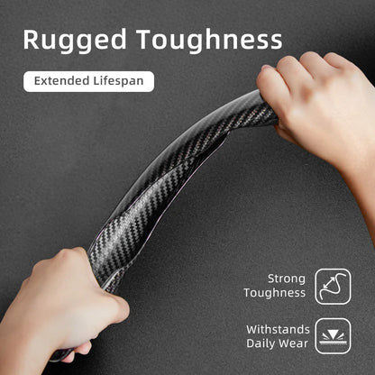 Suitable for Chery Carbon Fiber Texture Steering Wheel Cover with Segmented Quick-Release Design, Durable, for Models Such as Tiggo 2 3 4 7 8 9 Pro Max Csh Arrizo 6 Cross C5 J6 E5 Omoda 5 Gt Eq7