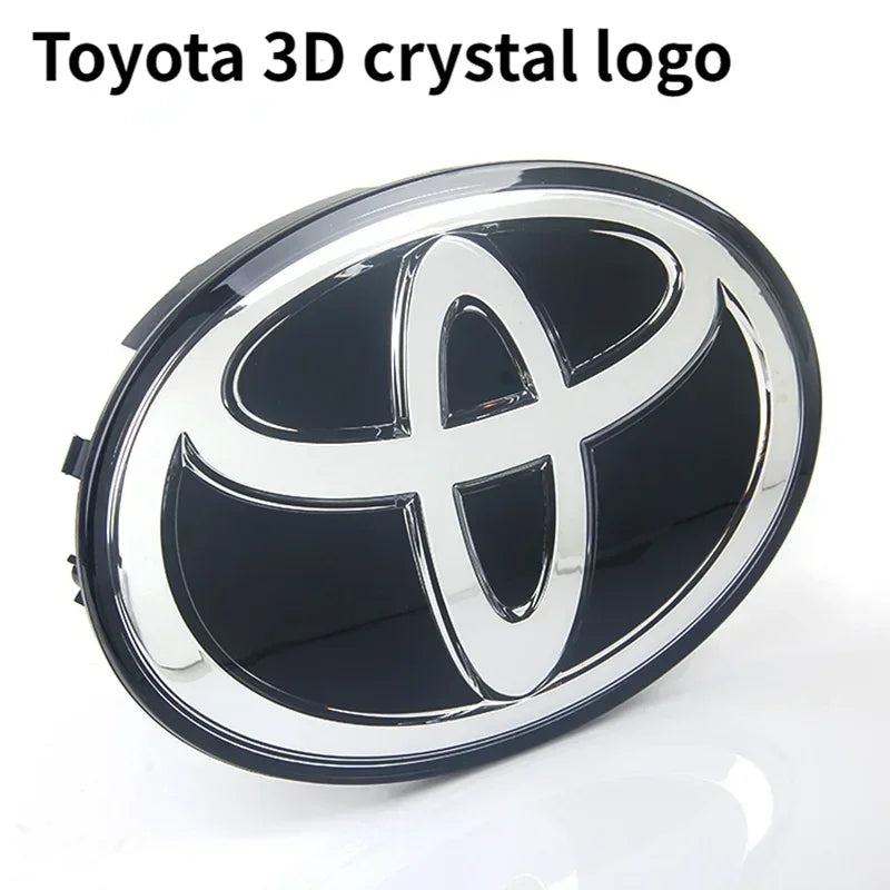 160mm car series crystal series 3D crystal car hybrid logo badges front grille for Toyota Highlander Camry RAV4 CHR Senna Avalon