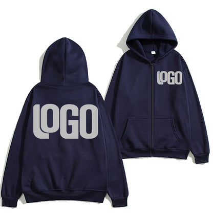 Zipper Hooded Cardigan Sweatshirt Jacket, New Fashion, Anytime, Anywhere Design Brand Logo/Custom Image Replication