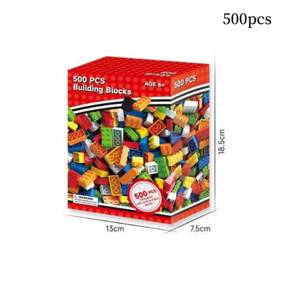 1000pcs/500pcs Building Blocks Bulk Lot Pack Sorted By Color Bricks Block Plate Toys Small Particles Bulk Compatible Legoeds