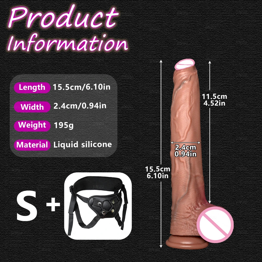 Realistic 5 Sizes Big Dildo Silicone Suction Cup Huge Penis Couples Masturbation Soft Cock Woman Man Anal Adult Sex Toy