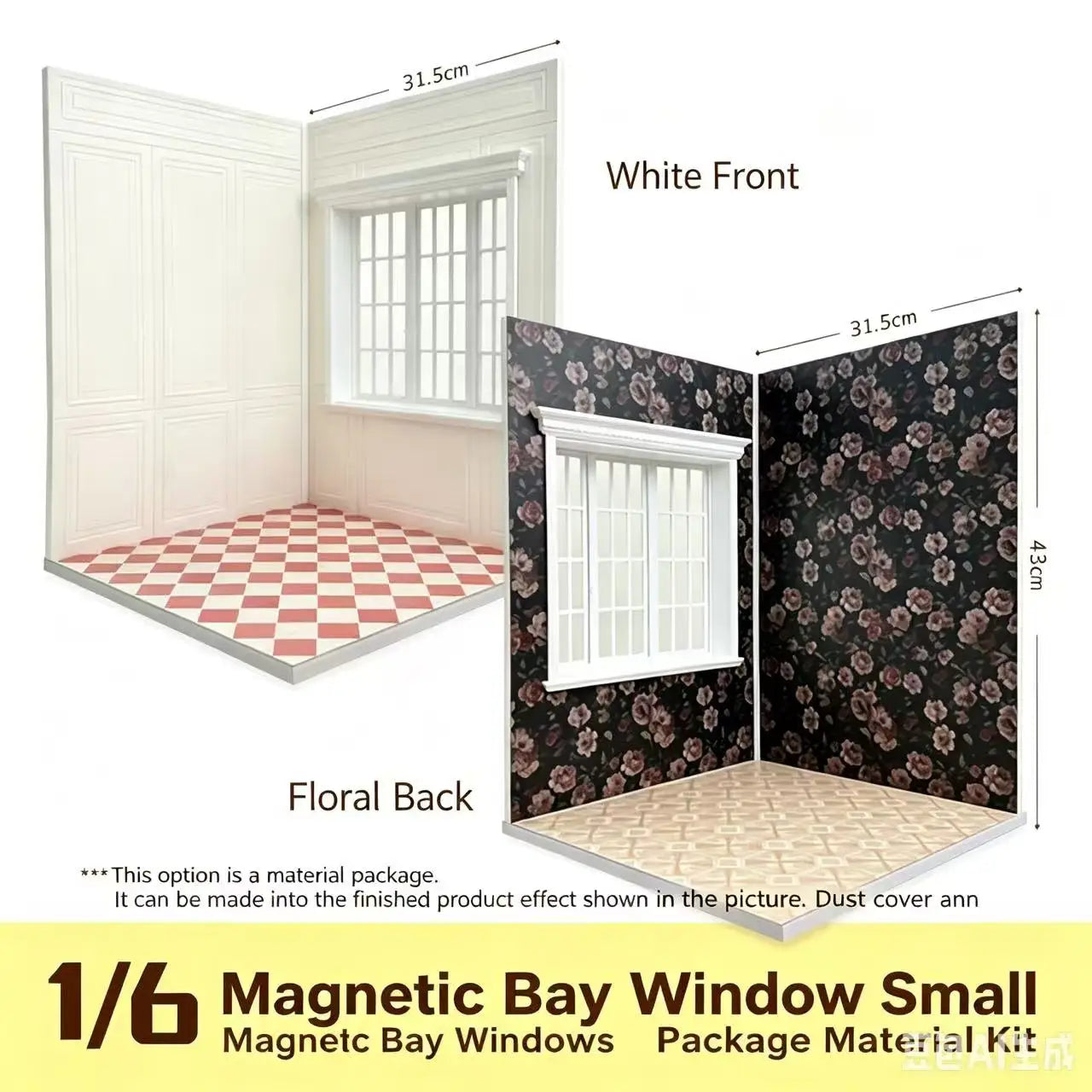 1/6 DIY Dollhouse Material Package Set Doll House Model Furniture Accessories Bjd Ob11 Blyth Soldier Lol Background Miniatures