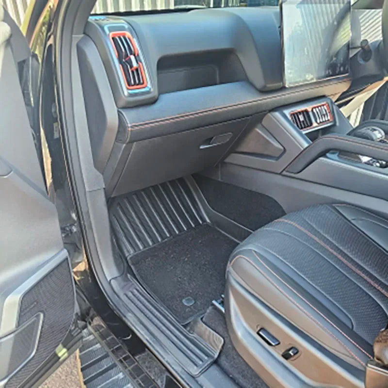 For BYD Shark Shark 6 2025 2024 RHD TPE Full Cover Floor Mats With Door Sill Protector, Floor Liners Cargo Liner Protection