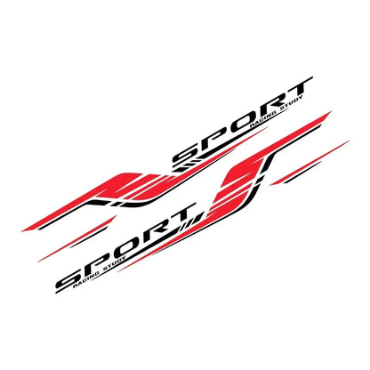 2PCS Long Stripes Car Decal Left and Right Side Personalized Waterproof Vinyl Tuning Stickers For Auto Body Decor Accessories
