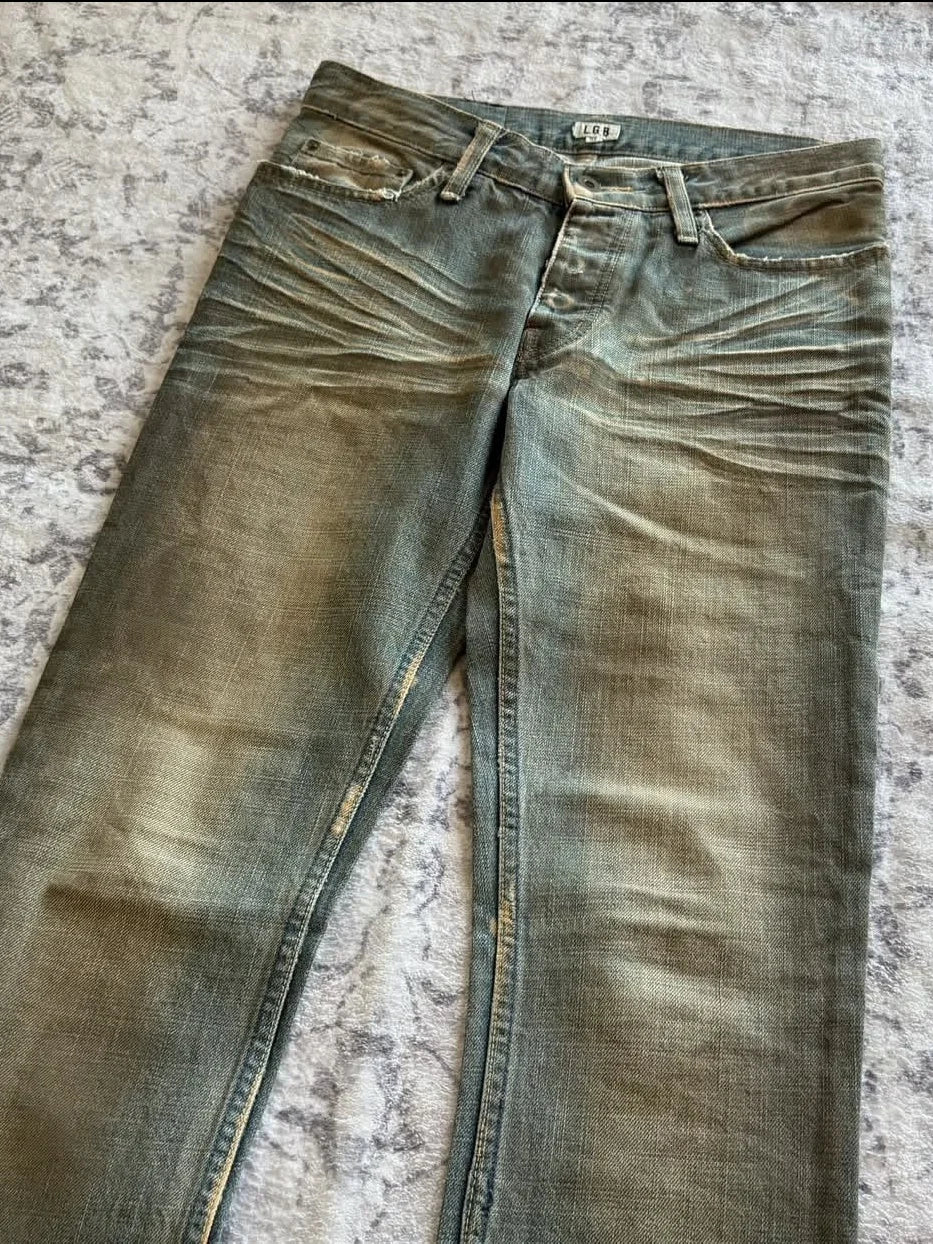 LGB visual department old retro casual rock style micro-horn jeans
