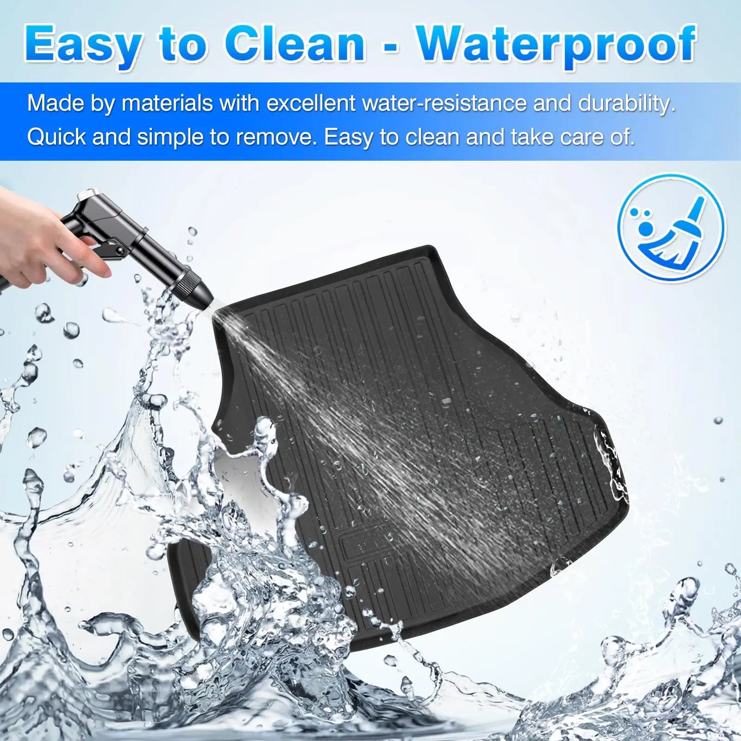 Custom Fit TPE Cargo Liner For Honda Accord 7th-11th Gen 2003-2023 Odorless Anti-Slip Waterproof Durable Trunk Mat Car Accessori