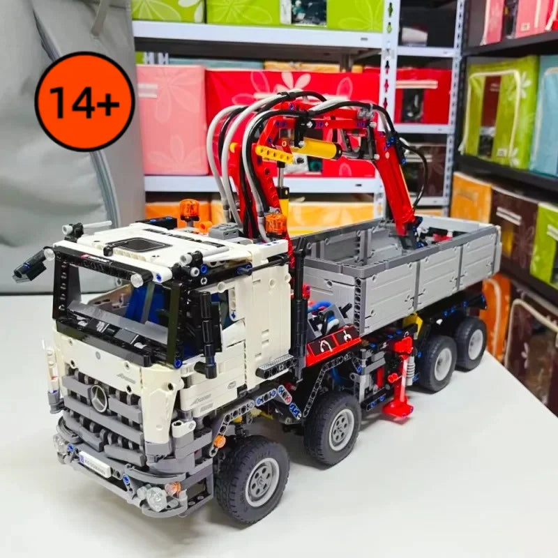 2926PCS Home Decor Assembly Building Blocks 42043 Sany Heavy Industry Long Wood Truck Crane Creative Model Toys Party Gifts
