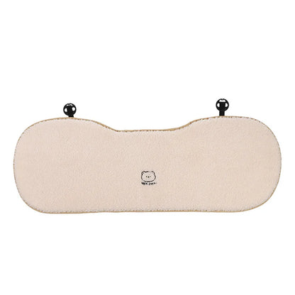 Premium Fuzzy Bear Car Seat Cushion Autumn Winter Thermal Vehicle Seat Cover with Thick Padding Cute Animal Themed Car Accessory